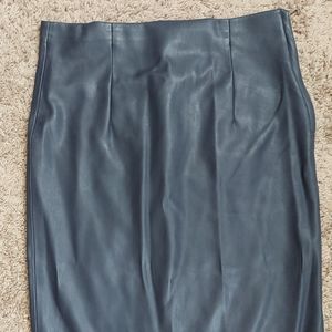 Philosophy knee length Faux leather skirt